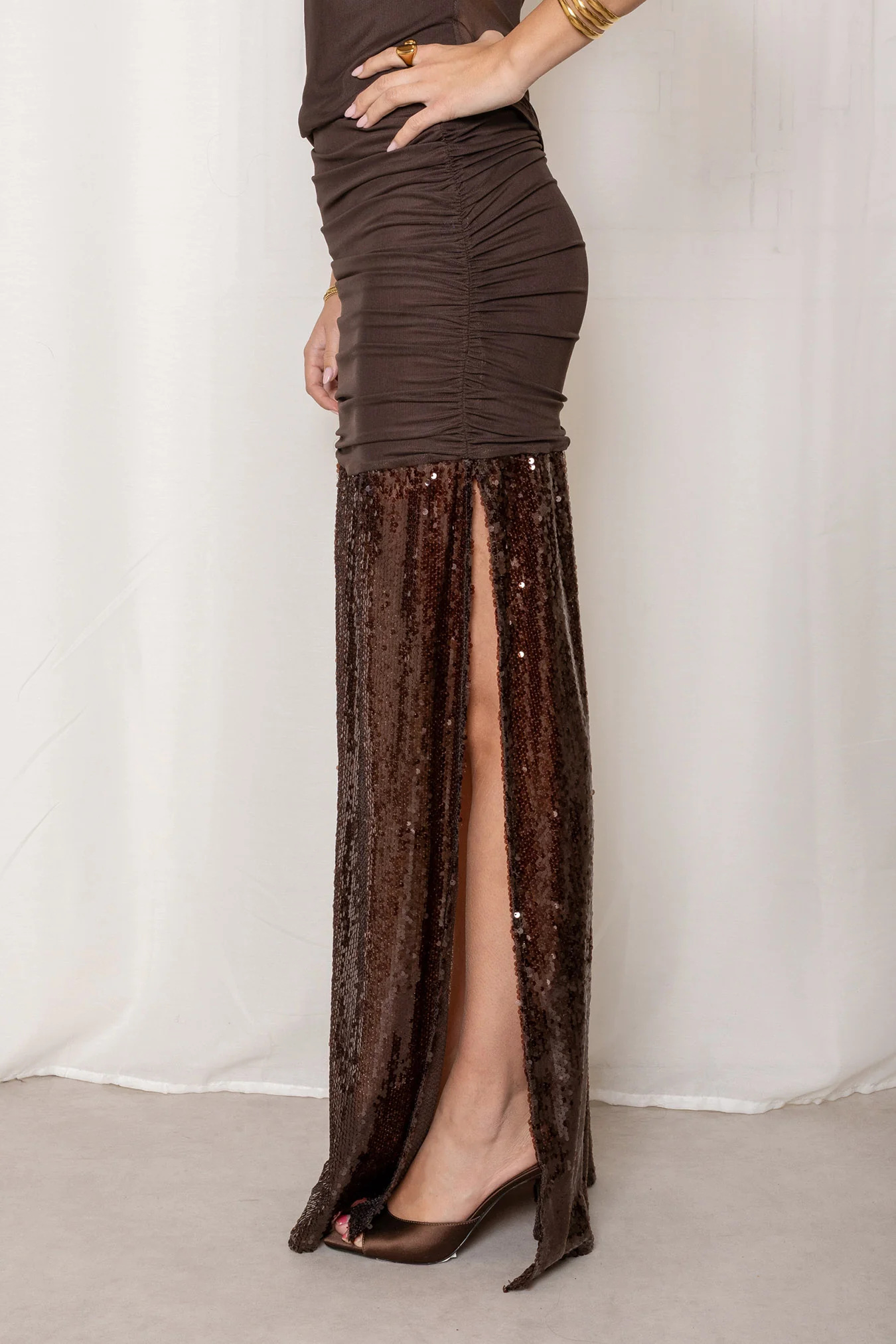 Falda Soirée - Marrón - Image 3