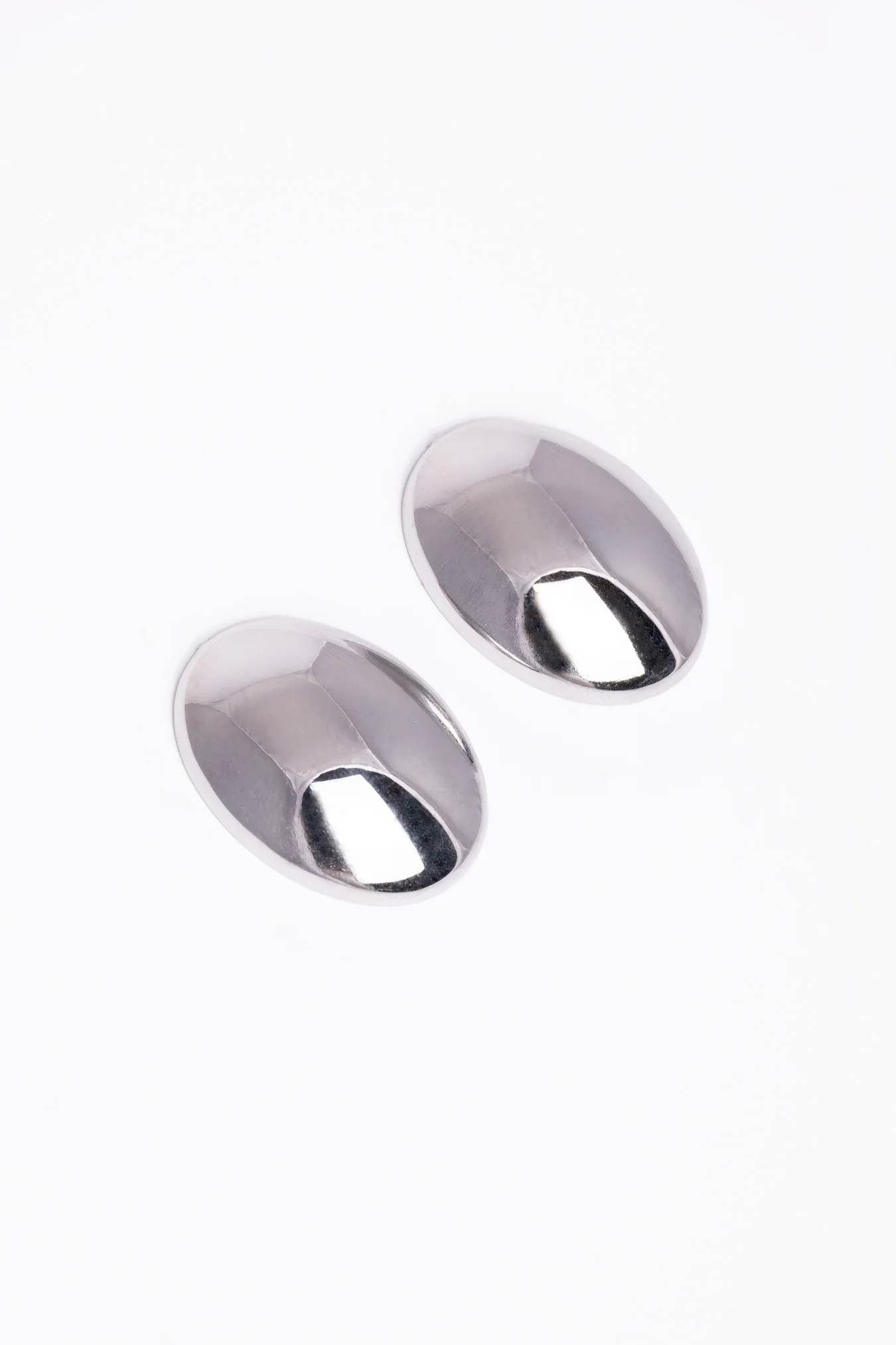 Pendientes Big Buttons Plata