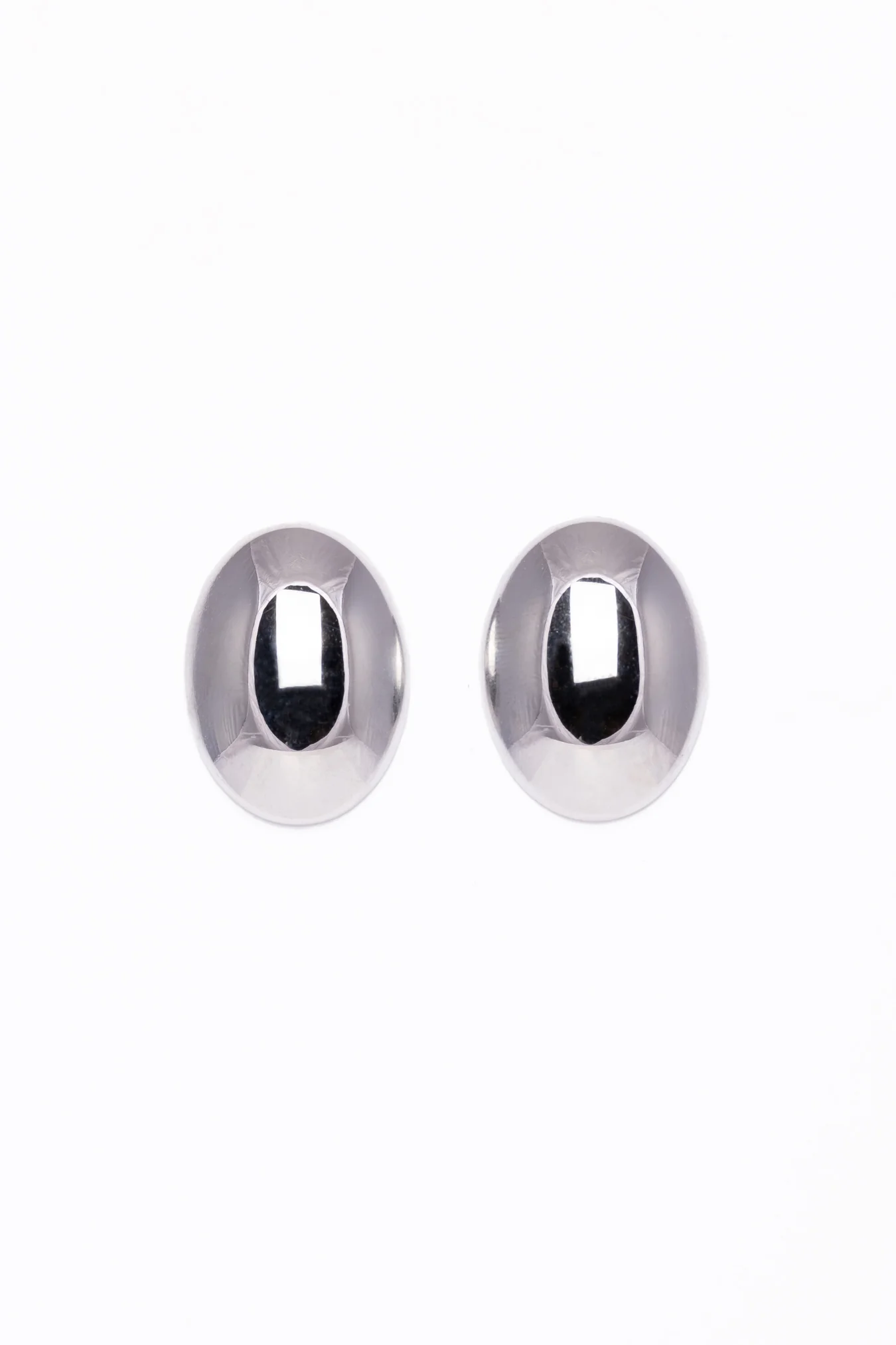Pendientes Big Buttons Plata - Image 2