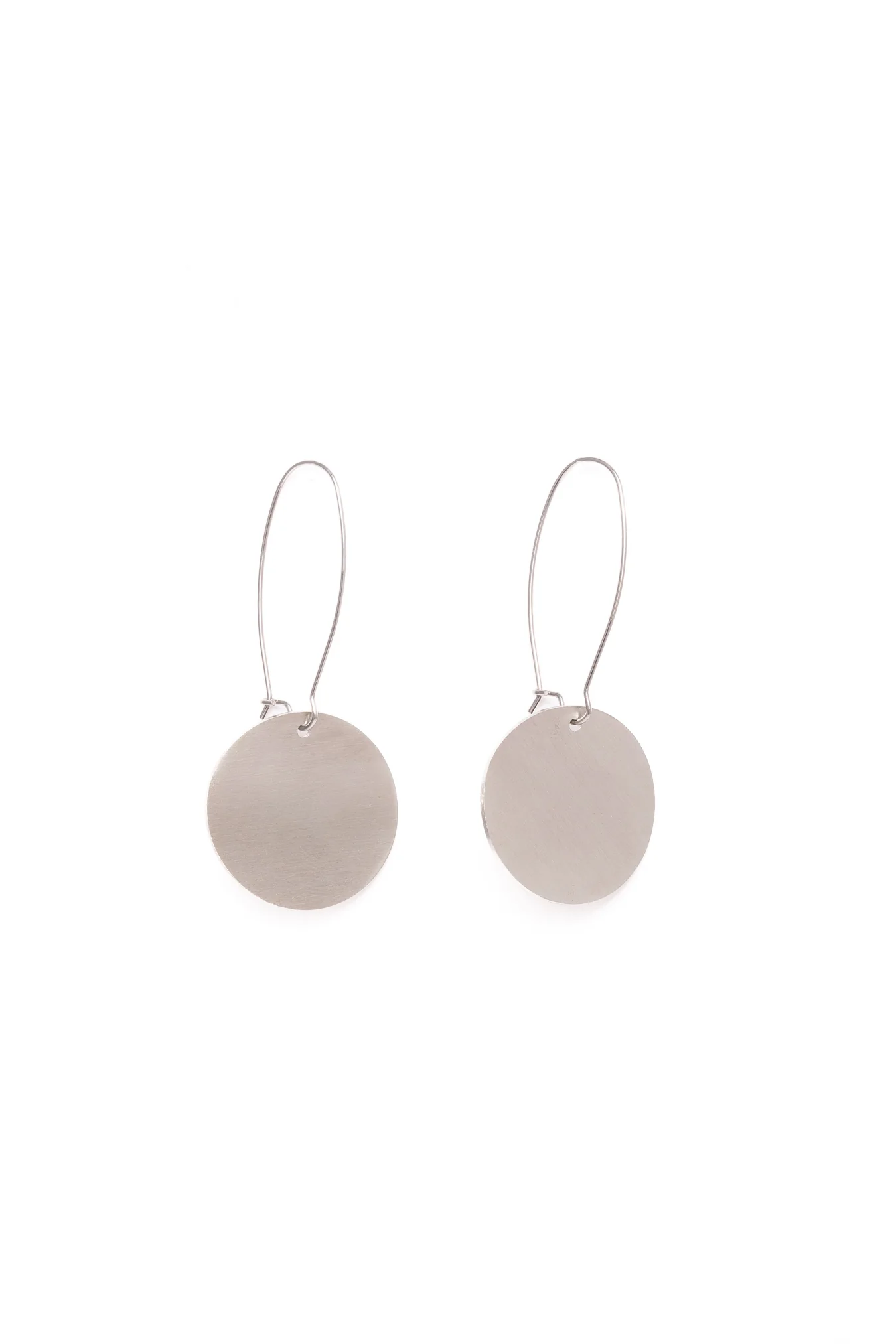 Pendientes Disc Plata