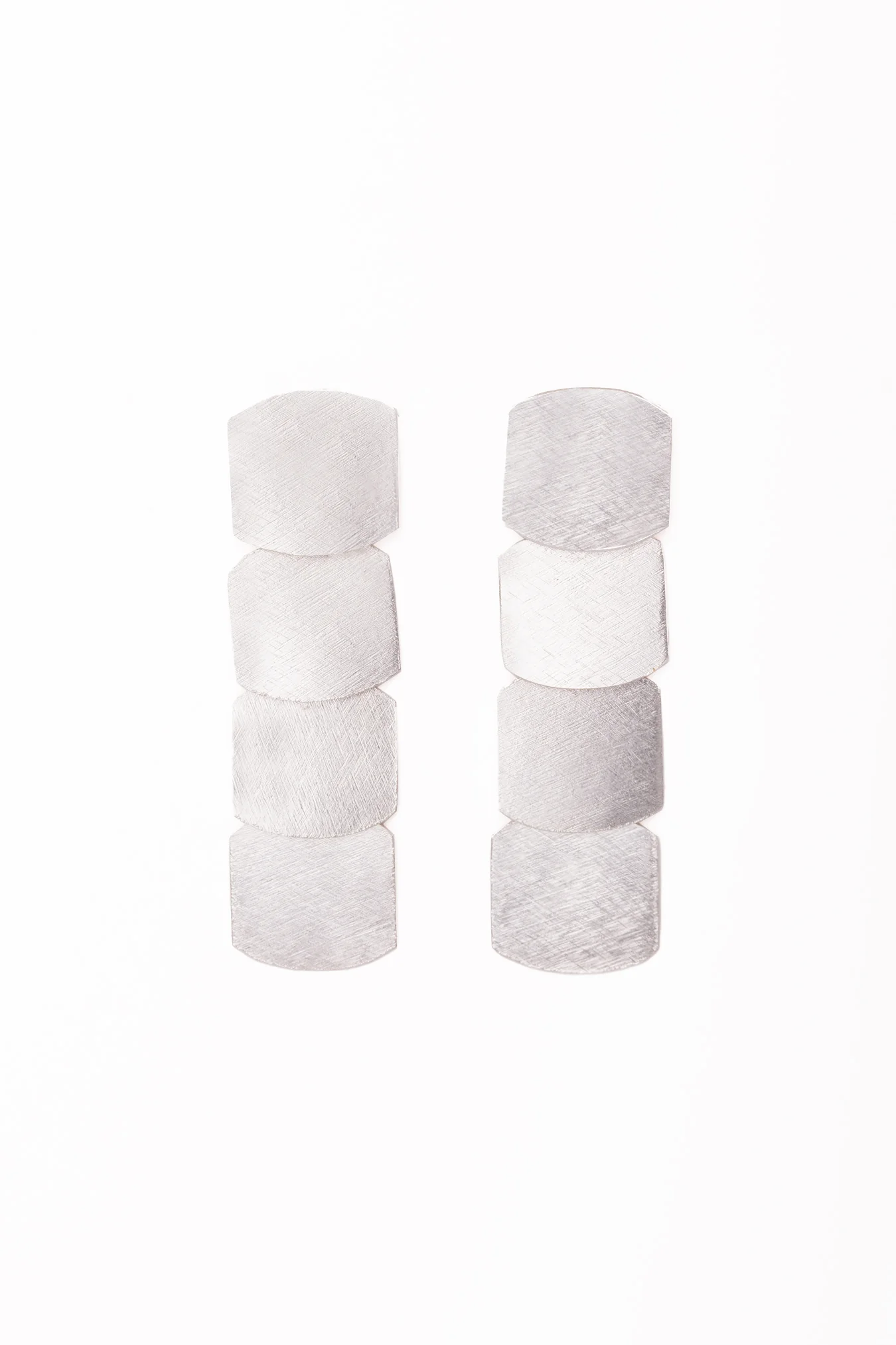 Pendientes Tetra Plata