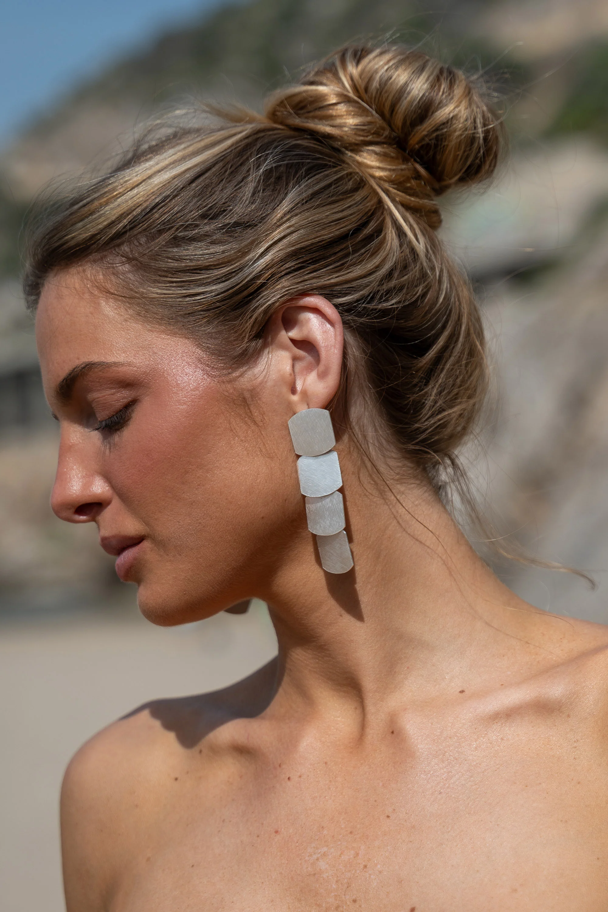 Pendientes Tetra Plata - Image 4