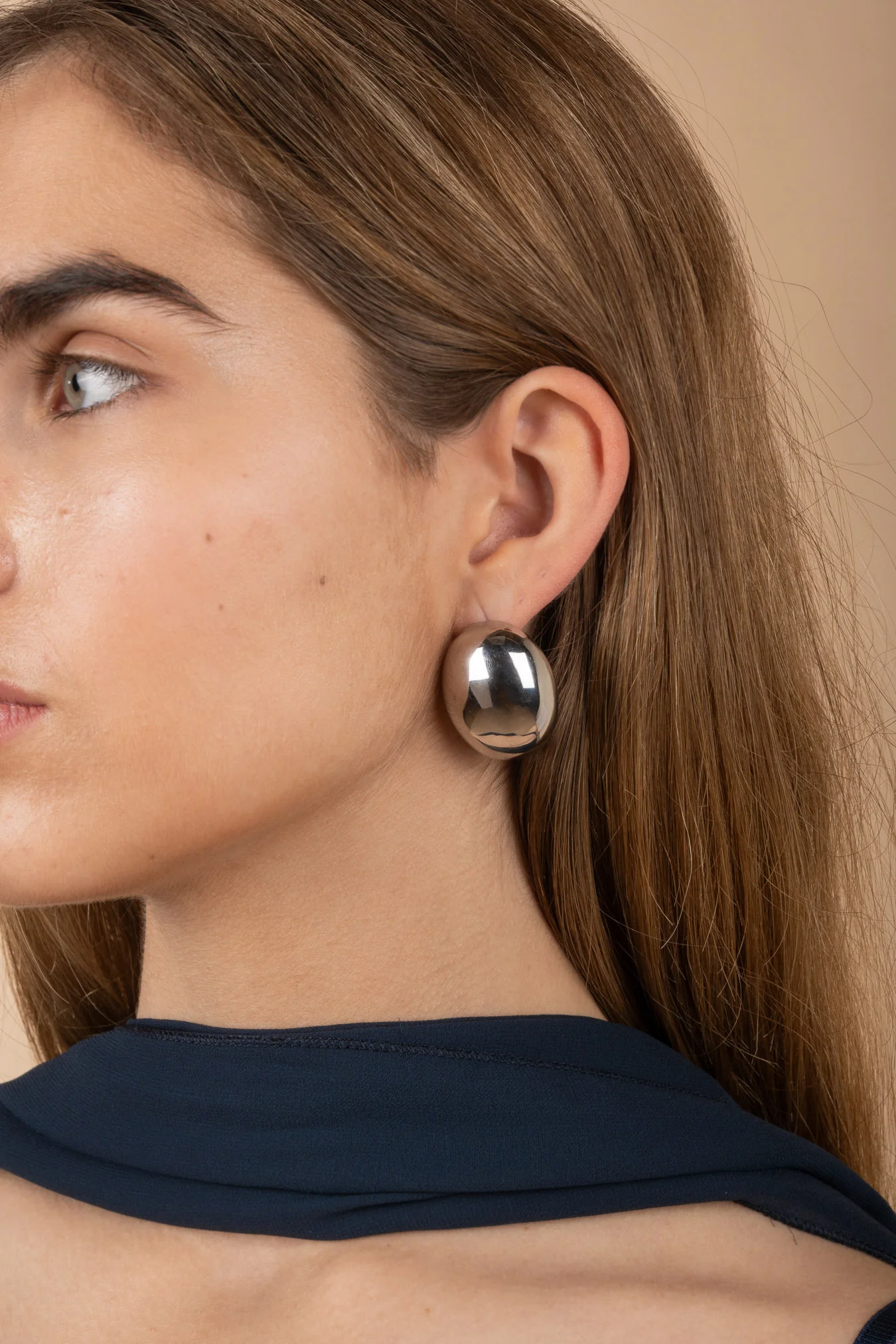 Silver Big Old Money Earrings - Image 4