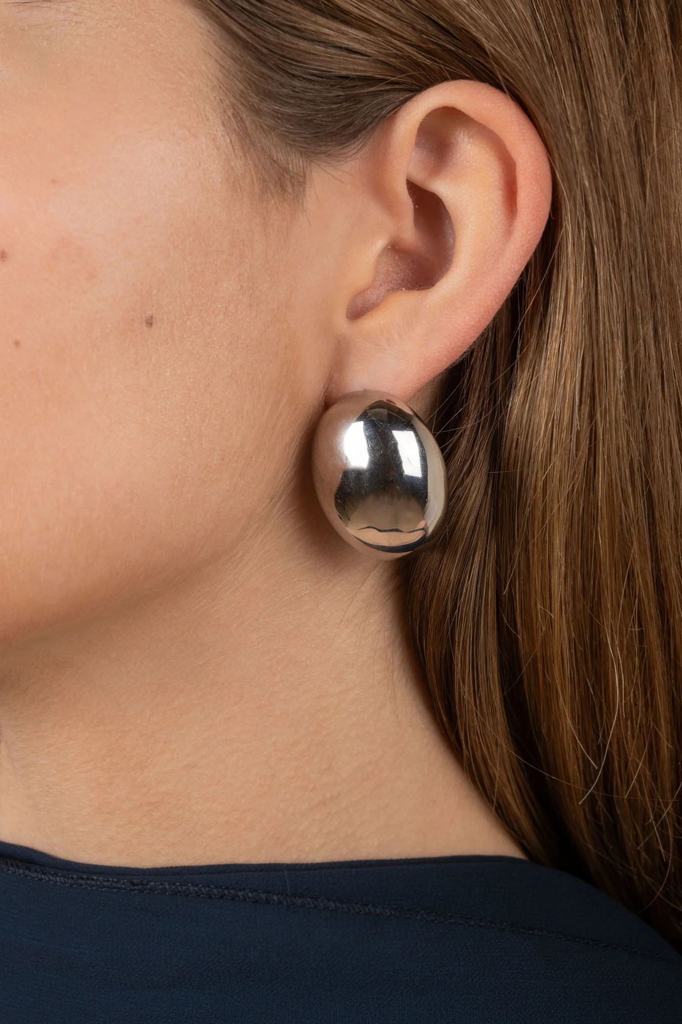 Silver Big Old Money Earrings - Image 5