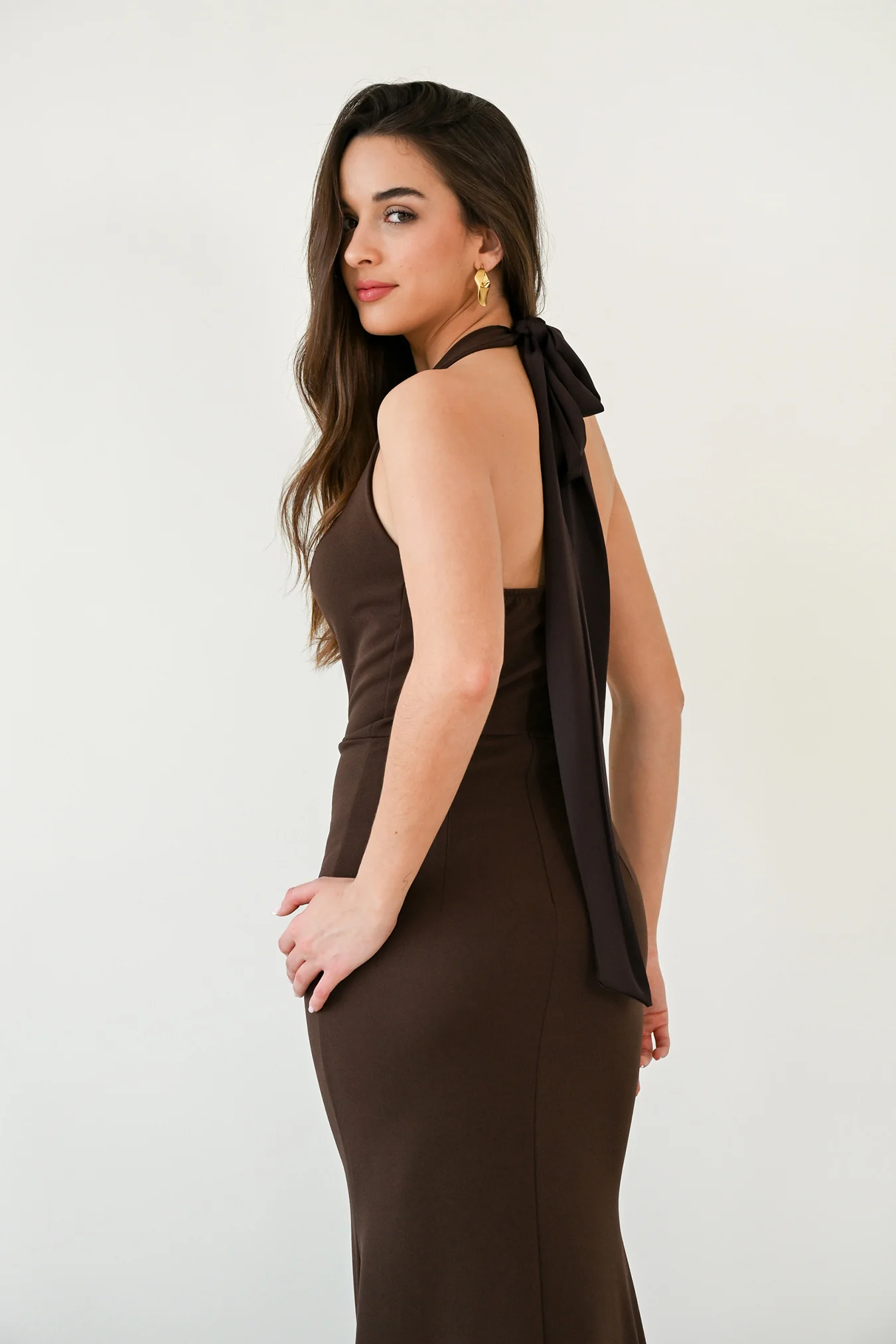 Vestido Adèle Marrón - Image 5