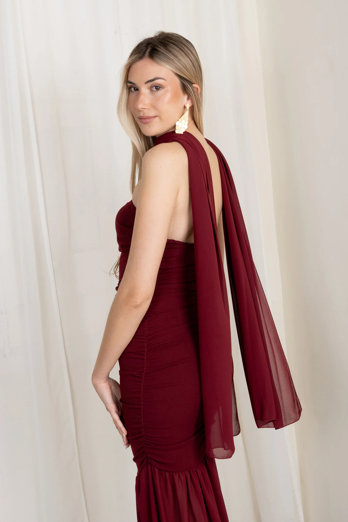Vestido Becca Granate - Image 5