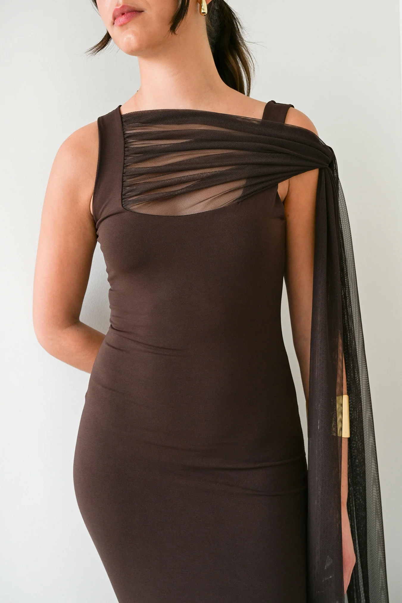 Vestido Eloise Marrón - Image 3