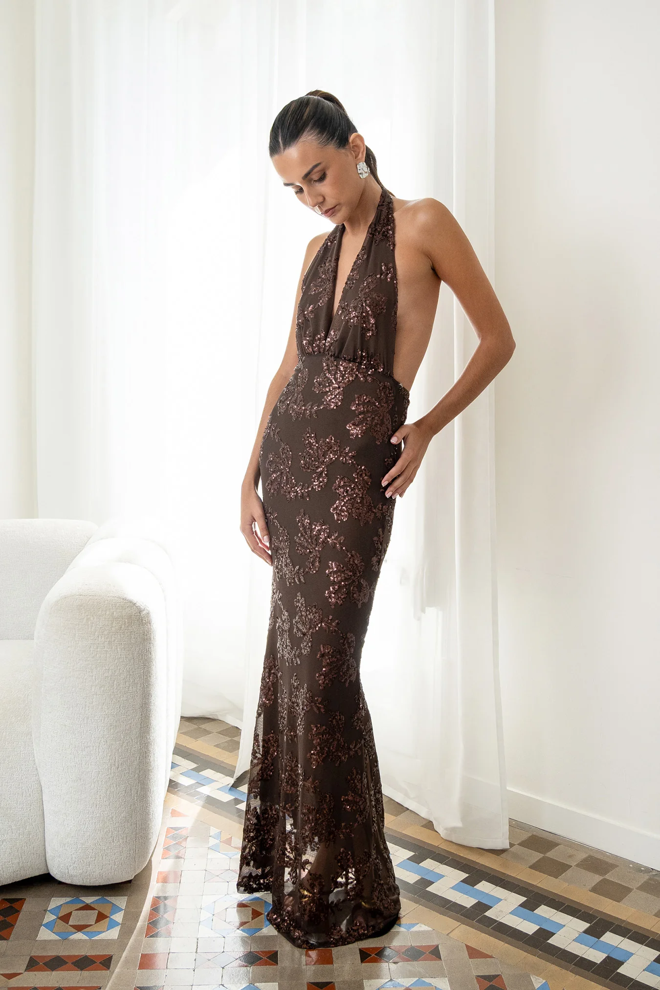 Vestido Fiori Marrón - Image 2