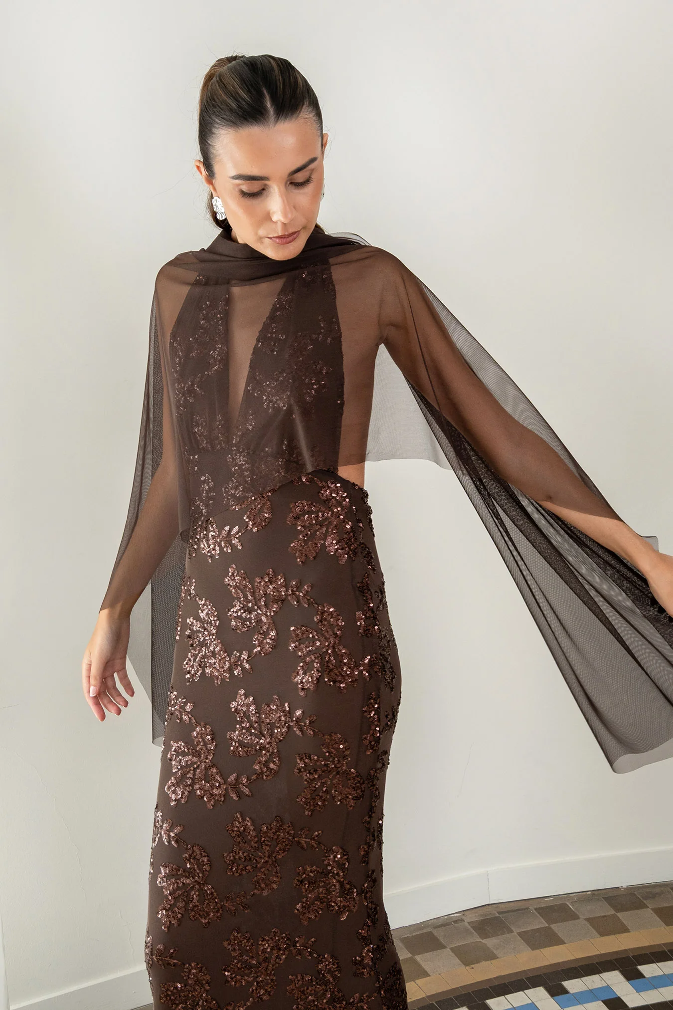 Vestido Fiori Marrón - Image 4