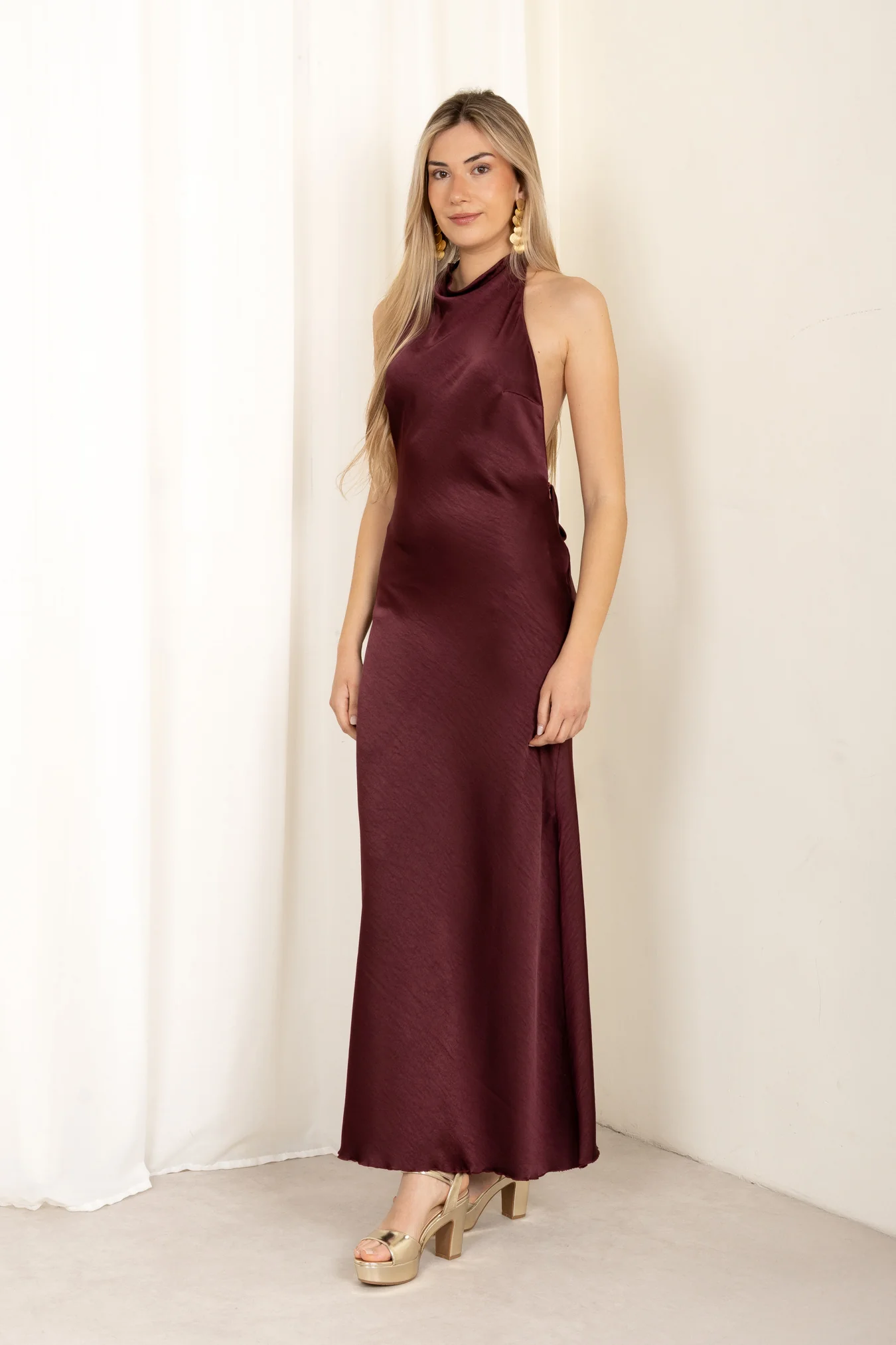Vestido Icon Borgoña