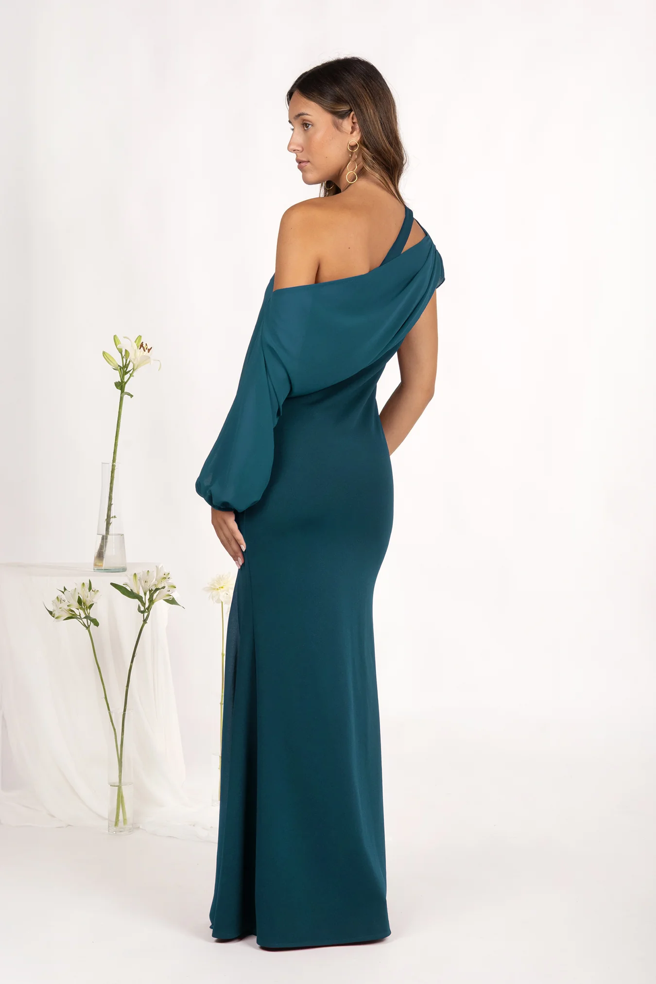 Vestido Momo Azul Petróleo - Image 3